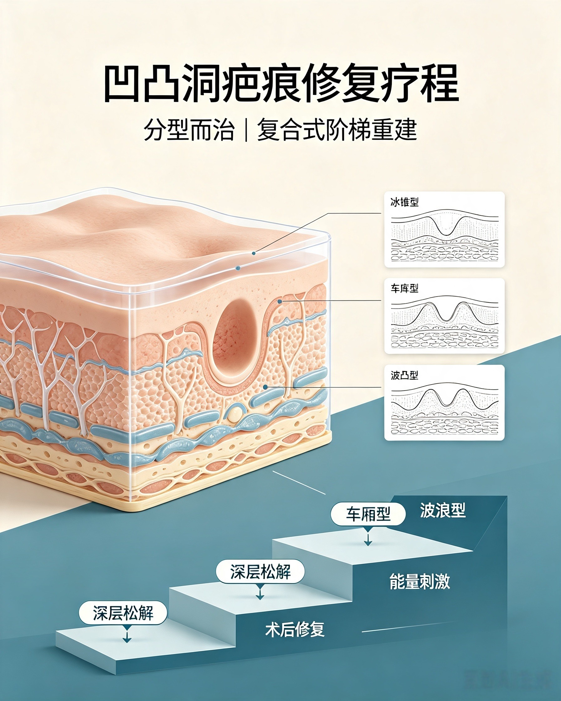 凹凸洞疤痕修复